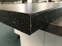 Black Mineral Standard Bench top Corner for Kitchen