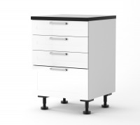 Rhodes - 600mm wide Four Drawer Base Cabinet -