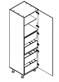 S60SZ4W/222/60/1D Pantry with internal drawers for kitchen